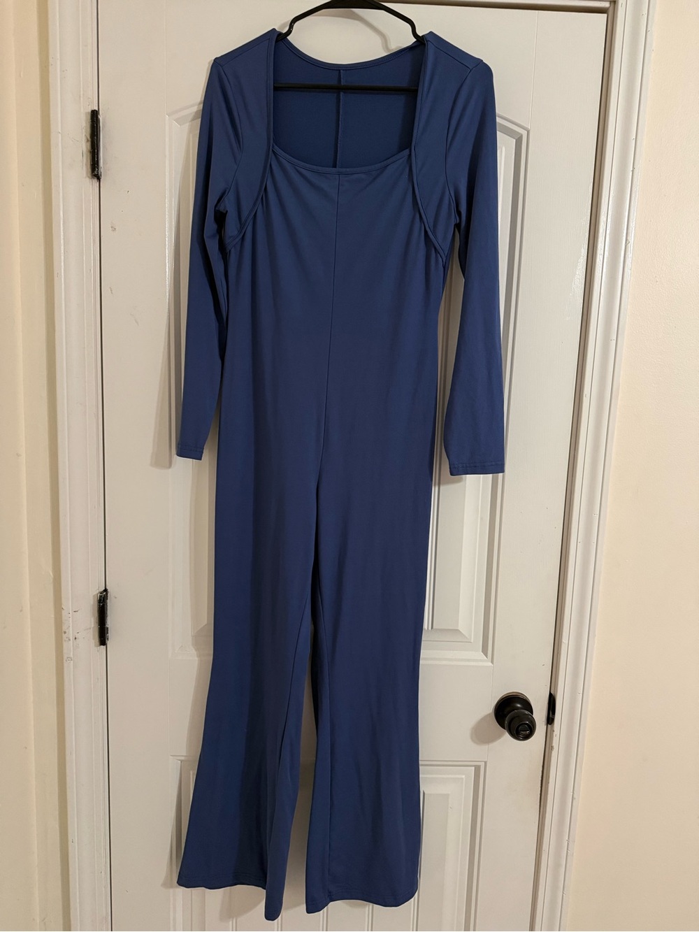 Women's Blue Long Sleeve Jumpsuit